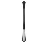FACAIIO Cocina antideslizante para batidor de huevos, cuchara mezcladora de una sola cabeza, fácil de limpiar y almacenar, material ABS, 22 cm