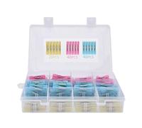 FACAIIO Conectores de crimpado termorretráctiles impermeables 10-22 AWG, tubo de poliolefina sin costuras para proyectos eléctricos marinos automotrices, 100 unidades