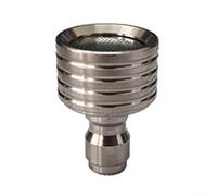 FACAIIO Conexión rápida de 1/4 para cabezal de ducha de acero inoxidable, boquilla de agua de alta presión para tareas de limpieza de lavadora (pequeña)