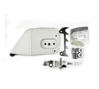 FACAIIO Conjunto de cubierta de piñón de cadena para motosierra 024 026 028 034 036 M40 M60 MS360, incluye kit de estaca de parachoques y tensor (8 piezas)