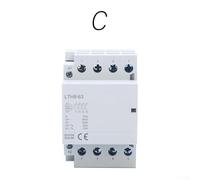 FACAIIO Contactor de CA, 3 fases de 4 polos (2NO+2NC), opciones de corriente de 32Aor 40Aor 63A, montaje en riel DIN iluminación y control de calefacción