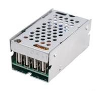 FACAIIO Convertidor de corriente DC-DC Step-Down de 24 V/12 V a 5.2 V 5 A con 4 puertos USB, rectificación síncrona, carcasa de aluminio, para entrada de 9-36 V