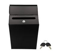 FACAIIO Creative Buzón de pared con cerradura con 2 llaves, buzón decorativo de hierro rústico para el hogar, la oficina o el jardín