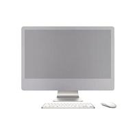 FACAIIO Cubierta antipolvo para monitor para pantallas de 21 a 27 pulgadas, funda protectora de nailon con diseño impermeable, compacta de 15 x 12 x 3 cm, plateado/negro