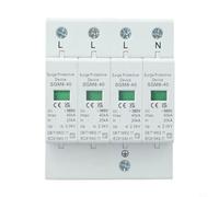 FACAIIO Dispositivo de protección contra sobretensiones SGM8-40 4P 20KA-40KA, sistemas eléctricos modulares de 420 V CA, montaje en riel guía de 36 mm