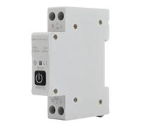 FACAIIO Disyuntor inteligente para Tuya Zigbee Din Rail Switch con medición, 1-63A ajustable, monitoreo en tiempo real, control remoto por aplicación, color blanco