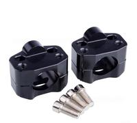 FACAIIO Elevador de manillar de motocicleta de aleación de aluminio de 28 mm todoterreno y para mini motocicletas, adaptador de clip de manillar mejorado comodidad y control (negro)