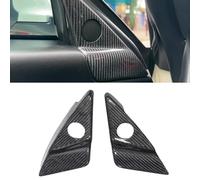 FACAIIO Embellecedor de altavoz de fibra de carbono real para Maserati GranTurismo 07-20, cubierta de marco de tweeter de pilar A, 1 par