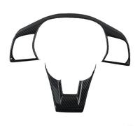 FACAIIO Embellecedor de botón para volante, cubierta de panel ABS negro de fibra de carbono para Hyundai para Sonata 2015-2019, decoración de consola central del salpicadero