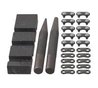 FACAIIO FACAIIO - Kit de interruptor de motosierra de bolsillo de acero al carbono, juego de herramientas de reparación de cadena con aguja de remachado y eslabones maestros para 325 058, para paso LP