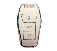 FACAIIO Funda de TPU para llave remota de coche compatible con JAC SOL E10X, para X7, para X8, E50, X6, para A5, E40X, X4 - Negro (blanco)