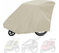 FACAIIO Funda impermeable para remolque de bicicleta, tela Oxford 210D con revestimiento de poliuretano, Qeridoo para Burley para remolques Thule para perros individuales y dobles, 84 x 140 x 100 cm