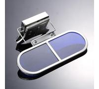 FACAIIO Gafas de soldadura con cubierta abatible de clip, gafas de seguridad con marco de aluminio para uso industrial, lente azul resistente al calor, resorte ajustable para montaje, 1 unidad