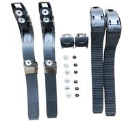 FACAIIO Hebillas de repuesto para patines en línea, 2 juegos con correas ajustables y accesorios de montaje, accesorios de patinaje al aire libre