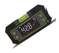FACAIIO Inclinómetro digital con medidor de ángulo LCD de doble eje, resolución de 0.1°, retención de datos y apagado automático, parte trasera magnética para superficies de acero (DC170)