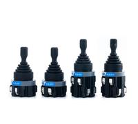FACAIIO Interruptor basculante de 30 mm, 2 vías, 4 vías, autobloqueo para reinicio automático, estructura modular, estabilidad térmica, color negro, KLQ-201 KLQ-402