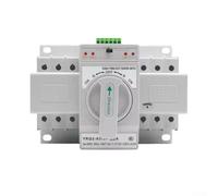 FACAIIO Interruptor de transferencia automática 63 A 220 V/400 V para interruptor de cambio de generador, 2P 3P 4P con protección contra sobrecarga y sobretensiones