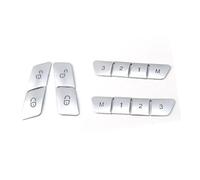 FACAIIO Juego de 12 piezas de memoria de asiento y botones de puerta para | Benz GLK ML GL A B C E CLA CLS GLA GLE GLS ABS - Kit de molduras para interiores, color negro