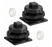 FACAIIO Juego de 2 adaptadores de drenaje de fregadero para tanques Rubbermaid, 1-1 o 4 NPT, modelos de 50-300 galones (FG424288BLA, FG424400BLA, FG424500BLA, FG424700BLA)