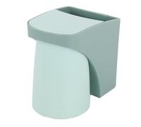 FACAIIO Juego de soporte para cepillo de dientes montado en la pared, estante de almacenamiento de baño de polipropileno con agujeros de drenaje para pasta de dientes y peine, instalación sin taladro