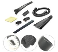 FACAIIO Kit de accesorios para aspiradora Karcher 2.863-304.0, juego de 8 piezas de limpieza interior de coche con varita de extensión, boquillas, cepillos y paño de microfibra