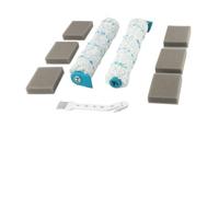 FACAIIO Kit de cepillo y filtro para Leifheit Regulus Aqua PowerVac, rodillos de limpieza de microfibra con filtros de esponja para aspiradora húmeda