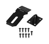 FACAIIO Kit de cerrojo de candado de acero inoxidable para puerta, placa de hebilla plegable antirrobo con tornillos para el hogar, baño, hotel, dormitorio