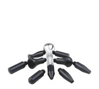 FACAIIO Kit de herramientas de reparación de abolladuras de carrocería de coche, para construcción de metal y plástico, 1 par de bolígrafos niveladores plateados con juego de accesorios para