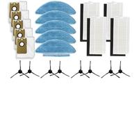 FACAIIO Kit de limpieza para Medion X20 SW+ MD11415 y X21 SW+ MD11500, contiene filtros, trapos, bolsas, cepillos laterales para robot aspirador