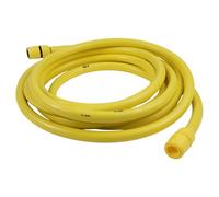 FACAIIO Kit de manguera de entrada de agua amarilla de 6 m, tubo ABS, lavado de coches, jardinería, patio, césped, uso interior y exterior