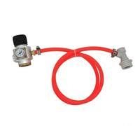FACAIIO Kit de mini regulador con calibre de 0 a 90 PSI, para púas de acero inoxidable, botellas, barriles Cornelius, elaboración de cerveza casera y carbonatación (B)