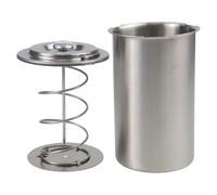 FACAIIO Kit de prensa de jamón de acero inoxidable con termómetro, molde de carne de 1,2 kg de capacidad para pan de sándwich casero, herramienta de cocina fácil de usar