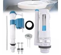 FACAIIO Kit de repuesto para sistema de descarga de inodoro, válvula de descarga dual ajustable para descarga total o parcial, polipropileno para material, blanco, para la mayoría de inodoros