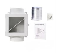 FACAIIO Kit de ventilación de filtro de hierro para colector de pelusas de secadora, para lavadora, 9,5 x 22,0 cm, 13,3 x 13,8 cm, 13,6 x 16,6 cm