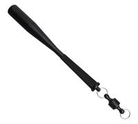 FACAIIO Ligero de aluminio Pesca Sacerdote Bat Fish Whacker con cabeza redonda EVA Grip y hebilla magnética (negro)