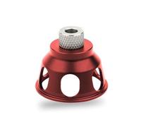 FACAIIO Localizador de perforadores con funda de taladro alta de 2 a 10 mm para perforación de agujeros redondos, guía de posicionamiento de aleación de aluminio, carpintería, color rojo