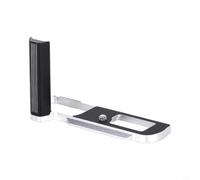 FACAIIO Mango de placa en L para Panasonic para l10, para base ultrafina de 7 mm con ranura para tarjeta de batería para acceso, liberación rápida para arca- para suizo (negro + plateado)