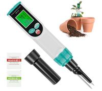 FACAIIO Medidor digital de pH de alta precisión con sonda de temperatura, calibración automática para cocinar masa madre, carne, mermelada y análisis de suelo de jardín