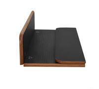 FACAIIO Mesa plegable laminada para RV, mesa de madera de 22.8 x 23.4 pulgadas, madera contrachapada de 3/5 pulgadas de grosor con acabado negro, mesa plegable para camping, remolque, yate, color