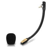 FACAIIO Micrófono con cancelación de ruido para auriculares ASTRO A40, para múltiples plataformas de juego, diseño compacto de 20 x 13 x 1 cm, color negro y blanco