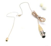 FACAIIO Micrófono de auriculares en miniatura equipado con parabrisas de espuma y conector XLR de 4 pines para uso en varios ajustes