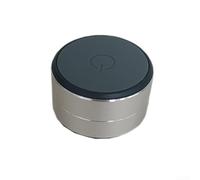 FACAIIO Mini altavoz de conducción ósea con ventosa fuerte, 5 3, perfecto para disfrutar de la música en cualquier lugar que vayas (plateado)