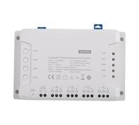 FACAIIO Módulo de interruptor de luz inteligente WiFi para Sonoff 4CH R3, relé inalámbrico de 4 bandas con control remoto RF, compatible con Google Home, montaje en riel DIN, blanco (4 canales Pro-R3)