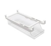FACAIIO Organizador de bebidas para refrigerador, para latas, botellas, bebidas, contenedor de almacenamiento transparente con diseño que ahorra espacio, 33 x 13 x 8,5 cm