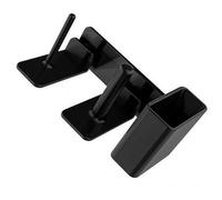 FACAIIO Organizador lateral de 3 compartimentos para máquina de granizado FS300 FS301, estante de almacenamiento ABS negro para tazas, tapas y pajitas