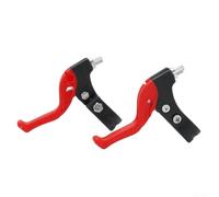 FACAIIO Palancas de freno de bicicleta para bicicletas infantiles, compatibles con manubrio de 2,2 cm, frenos de mano de plástico, par para mantenimiento de bicicletas infantiles (rojo)