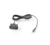 FACAIIO Panel de enchufe de audio AUX de 3,5 mm para puerto USB de | Se adapta a navegación BMW, conector de 3.5 mm, puerto de carga USB, fácil conexión del dispositivo, restaura la función de