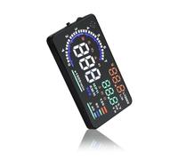 FACAIIO Pantalla frontal para coche, proyector HUD OBD2 en tiempo real, datos de voltaje de temperatura del agua con sensor de modo nocturno