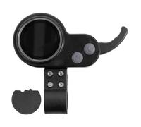 FACAIIO Pantalla LCD de 6 pines para scooter eléctrico JP, acelerador del acelerador de 36 V-60 V con indicador de modo de potencia de engranaje de velocidad, pantalla de tablero de ABS negro