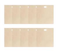 FACAIIO Paquete de 10 bolsas reutilizables para tostadas de sándwich, bolsas de PTFE sin tostadora, resistentes al calor hasta 250 °C, parrilla de horno y microondas, color beige